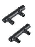 (Pack of 2) EFIELD 2 Outlets Closed Poly Pex Manifold: 3/4 Trunk, 1/2 Ports (2 Outlets), ASTM F2159