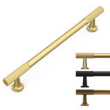 9BUILD 10 Pack 6.3 Inch Brushed Gold Cabinet Pulls Kitchen Cabinet Handles Gold Cabinets Hardware Kitchen Drawer Pulls