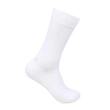 Bonjour MenS Calf Socks (Zs9907White_Free Size)