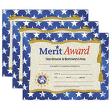 Merit Award Certificate, 8.5 x 11, 30 Per Pack, 3 Packs