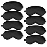 BBTO 8 Pcs Sleep Mask, Silk Eye Mask for Sleeping with Adjustable Strap, Blackout Sleeping Eye Blindfold Soft Silk Mask for Men
