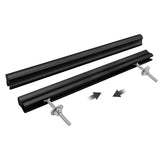 Peaha 10 Pack Adjustable Cabinet Drawer Pulls Overall Length 224mm(8-13/16inch) Matte Balck Drawer Handles Dresser Hardware for