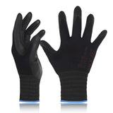 DEX FIT Nitrile Work Gloves FN330, 1 Pair, 3D-Comfort Stretchy Fit, Firm Grip, Thin & Lightweight, Touch-Screen Compatible, Dura