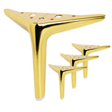 Anterrific 6 Inch Shiny Gold Furniture Legs, Metal Legs for Furniture Set of 4, DIY Replacement for Sofa Legs, Cabinet Legs, Ott