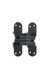 SOSS Invisible Hinge Model 218 for 13/4 Thick Material, 20 Minute Fire Rated, Zinc, Black ECoat Exterior Finish, Model Number