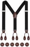 Heavy Driver MenS Adjustable YBack Elastic Suspenders Braces Work Button End Suspender