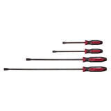 Mayhew Tools 14065 Dominator Pro Pry Bar Set, 8, 12, 25 & 36 Curved Pry Bars, Red