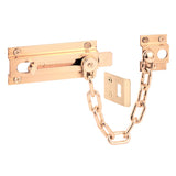 PrimeLine U 9911 Chain Door Guard with Slide Bolt, Solid Brass (Single Pack)