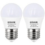 LED Refrigerator Light Bulb 40W Equivalent - A15 E26 Medium Base,120V 5 W 5000K Daylight White, Waterproof & Durable for Freezer