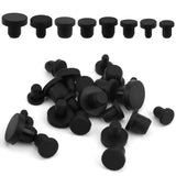 80pcs Rubber Stopper Plugs, 8 Sizes Silicone Hole Plugs Round Rubber Waterproof Buttonhole End Covers Soft Flexible Stopper for