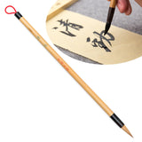Qi Ming Wen Fang Weasel Hair Chinese Calligraphy Brush Premium Chinese Brush Sumi Brushes 99% Weasel Hair wolf hair for Font 3-5