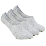 Xjarvis Anti-Slip No Show Low Cut Loafer Socks For Men & Women With Combed Cotton For Sports Running & Hiking Pack Of 3 Multicolour (Free Size),Grey,,B0B4G5M175
