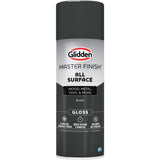Glidden Master Finish 12 oz. Gloss Black Interior/Exterior All Surface Spray Paint and Primer