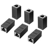 RJ45 Inline Coupler,RJ45 Coupler, Network Coupler, for Cat7/Cat6/Cat5e/cat5 Ethernet Cable Extender Connector - Female to Female