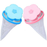 Lumevo Flower Shape Laundry Mesh Bag for Washing Machine | Floating Reusable Lint & Hair Removal Net Bag | Debris Thread Filter