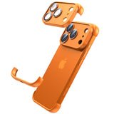 CusPra for iPhone 17 Pro Max Case with Camera Lens Protector, Minimal No Back Bumper Frameless Slim Thin Lightweight Silicone Bu