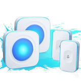 Wireless Doorbell 1200 feet Waterproof Door Bell with 2 Buttons with Different Tones Operating at 36 Melodies 4 Volume levels Fl