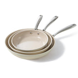 Redchef Nonstick Frying Pans Set, Ceramic Pan Skillet, Non Toxic Pans for Cooking, 8 9.5 11 Ceramic Frying Pan Set PFAS & PTFE &