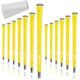 Karma Neion II Yellow Golf Grips for Men, Standard Size, 13 Pack with 13 Golf Grip Tape Strips