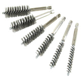Innovative Products of America (8080) 6 Piece Twisted Wire Stainless Steel Bore Brush Set for Cleaning Tubes, Ports, Bearings an