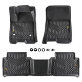 G-PLUS TPE Floor Mats Cargo Liners Compatible with 2023-2024 Chevy Colorado Crew Cab/GMC Canyon Crew Cab 3PCS Floor Liners All W
