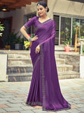 Satrani Womens Silk Saree (3431S284N_Dark Purple)