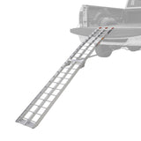 Black Widow 7' 5 Motorcycle Dirt Bike Loading Ramp Aluminum Folding Serrated Rung Surface 750 lb. Capacity for Pickup Truck Bed