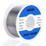 AUSTOR 60-40 Tin Lead Rosin Core Solder Wire for Electrical Soldering (100g, 1.0mm)
