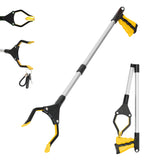 32 FDA Registered Foldable GrabRunner Reacher Grabber with Strong Magnetic Tip(Yellow)