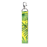 Isee 360 Green Leaves Lanyard Bag Tag With Swivel Lobster For Gift Luggage Bags Backpack Laptop Bags Students Workers Travelers