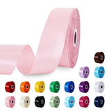 ZHIAXTON Pink Ribbon 1 1/2 Inch, 60 Yards Single Face Pink Satin Ribbon for Gift Wrapping, Flower Bouquet Handmade Bows Roses Ga