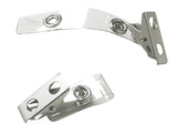 Baumgartens SICURIX ID Strap Clips, Clear, 25/Pack
