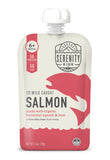 Serenity Kids 6+ Month Baby Food Puree Pouches with Wild Caught Salmon, Butternut Squash & Beet - Ethically Sourced Meat & Organ