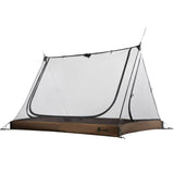 OneTigris 2 Person Mesh Tent, 3 Openings Screen Shelter with Waterproof Bathtub Floor for Outdoors Camping Lightweight Backpacki
