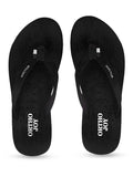 ORTHO JOY Doctor Orthopedic Slippers for Women, Everyday Use, MCR Chappals for Women, black, 5 UK