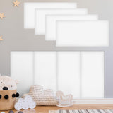 Hahafelt 4 Pack Wall Padding for Playroom Peel and Stick Headboard 15.75 x 7.87 x 1.18 3D Anti Collision Upholstered Wall Panels