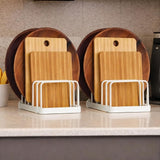 MNH ART Metal Plate cutting board rack Holder Multipurpose Kitchen Dish Drying Organizer for Plates and chopping board stand Spa