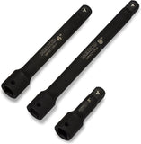 NEIKO 00237A 1/2InchDrive Impact ExtensionBar Set, Made with CrV Steel, 3Inch, 6Inch, and 8Inch Sizes, 3Piece Set