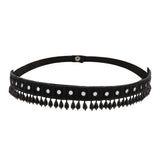 Teejh Zivah Bead Mirror Black Belt