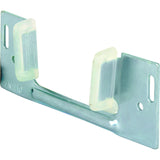 PrimeLine N 6566 Sliding Pocket Door Bottom Guide, 13/8 In. x 11/4 In, Steel w/Plastic Guides (Single Pack), Silver