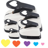 Heart Hole Puncher for Crafts, Heart Paper Cutter, Hearts Paper Punch, Hearts Shaped Puncher, Craft Punches for Card Making, 3/8
