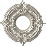 Ekena Millwork CMP10ATBAL Attica Thermoformed PVC Ceiling Medallion (Fits Canopies up to 4 1/8), 10OD x 3 1/2ID x 3/4P, Bright C