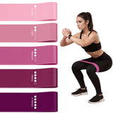 Resistance Loop Exercise Bands for Home Fitness, Yoga Pilates, Stretching, Strength Training, and Physical Therapy - Elastic Ban