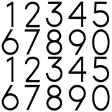 Leinuosen Black 3 Inch Acrylic Mailbox Number 2 Set - Weatherproof - Mailbox Numbers for Outside - House Numbers - Sticky (Class
