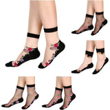 Nicsy Women Floral Print, Self Design Ankle Length, Low Cut, Peds/Footie/NoShow (Pack Of 5 Pair) Socks Free Size