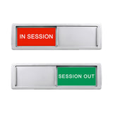Conference Room Sign,In Session Session Out Privacy Sign for Office Conference Meeting Home,Meeting in Progress Slider,Meeting i