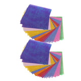 ZOOMELLA 100 PCS Colored Shimmer Paper Handmade DIY Folding Craft Paper