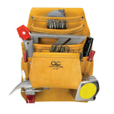 Custom Leathercraft CLC I933 Carpenters Nail and Tool Bag, Top Grain, 10Pocket