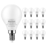12 Pack E12 Ceiling Fan Light Bulbs, 60W Equivalent, Natural Daylight 4000K, Small Base LED Candelabra Light Bulb, Bright A15 LE