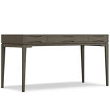SIMPLIHOME Harper Desk - 60-Inch Wide Solid Hardwood Writing Desk in Farmhouse Grey, Mid-Century Modern Home Office Computer Tab
